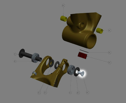 RMB PARTS SCREW, STEEL, CSUNK, M8 X 1.25, L:16