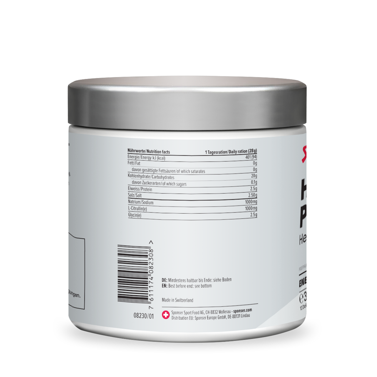 SPONSER HYDRATION PRELOADER NEUTRAL 364G JAR