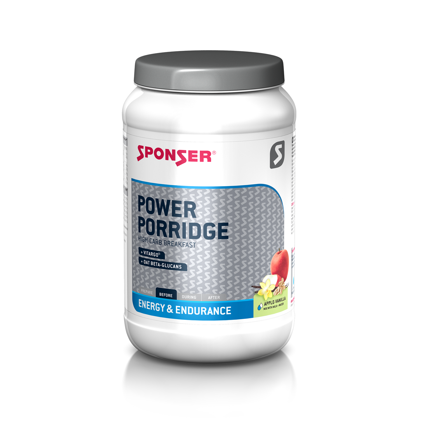 SPONSER POWER PORRIDGE APPLE-VANILLA 840G BOIÃO