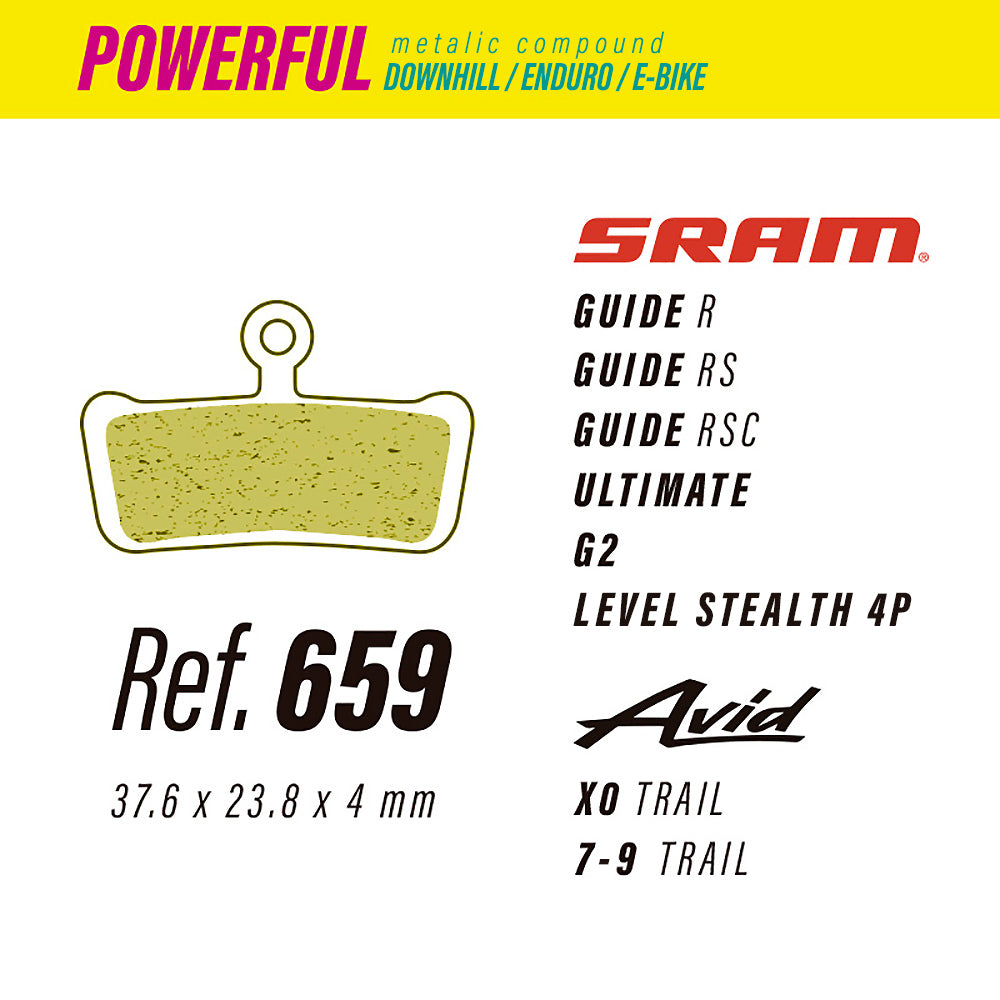 LESS 659 POWERFUL METAL Sram / Avid