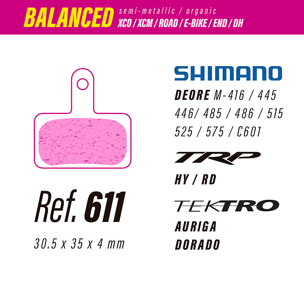 LESS 611 PACK30 BALANCED Shimano Deore / TRP HY-RD / TEKTRO Auriga-Dorado